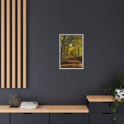 Listowel Town Park Autumn Matte Canvas, Framed (Multi-color)