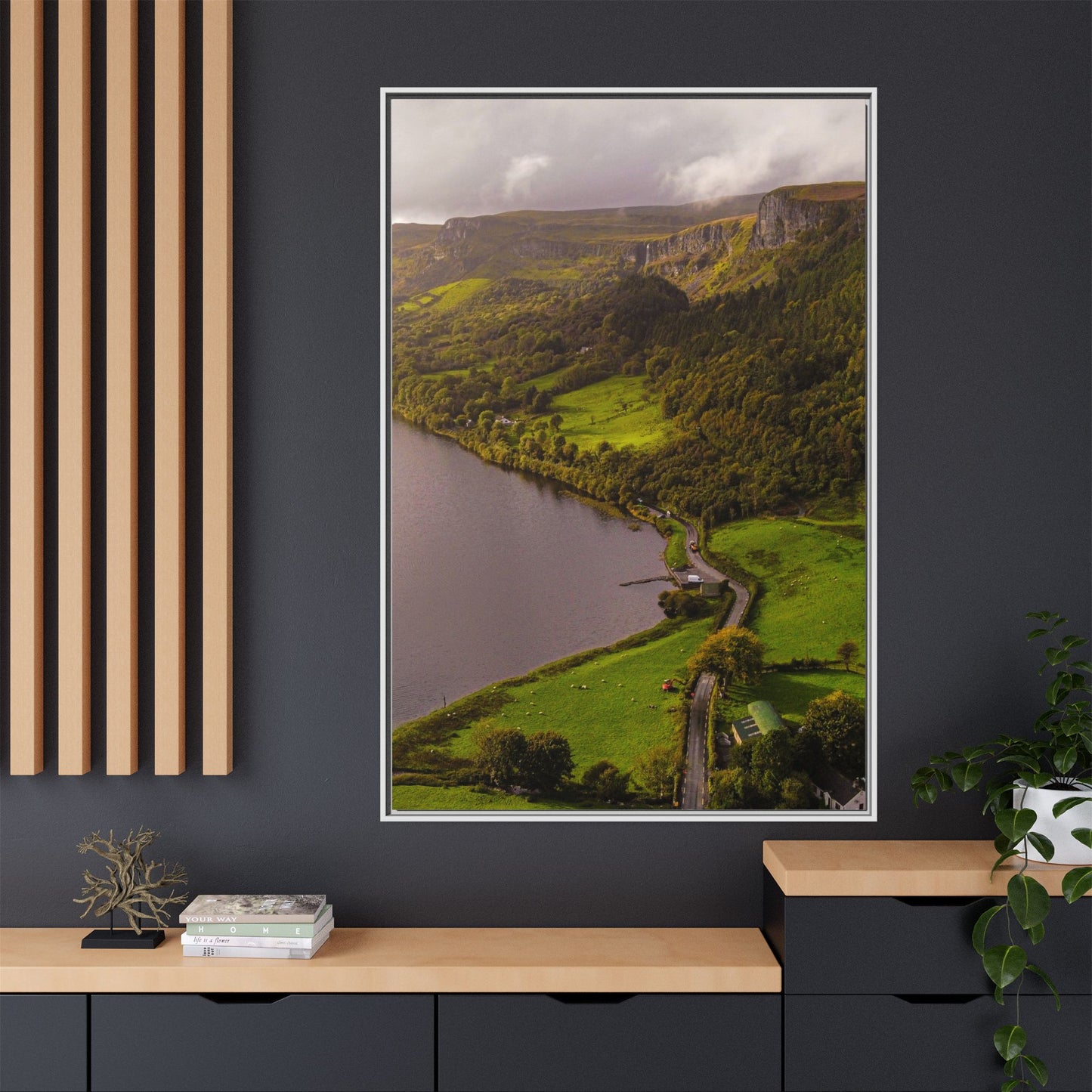 South in Aghadh an Aird or The Devil's Cheney Matte Canvas, Framed (Multi-color)