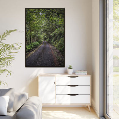 Glanageenty Forest Trail Matte Canvas, Framed (Multi-color)
