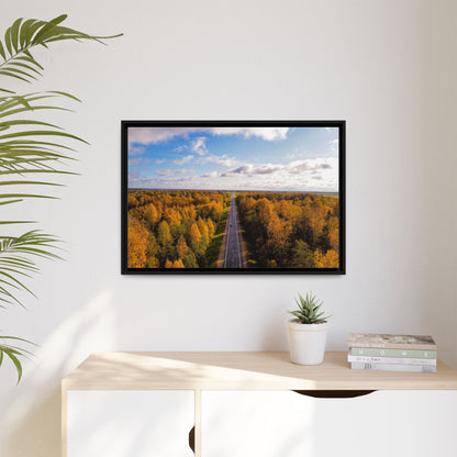 Somewhere In Lithuania Matte Canvas, Framed (Multi-color)