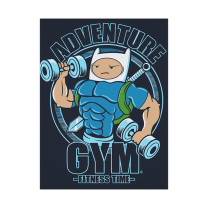 Adventure Gym Fitness Time Matte Poster - Motivational Wall Art for Gym Lovers
