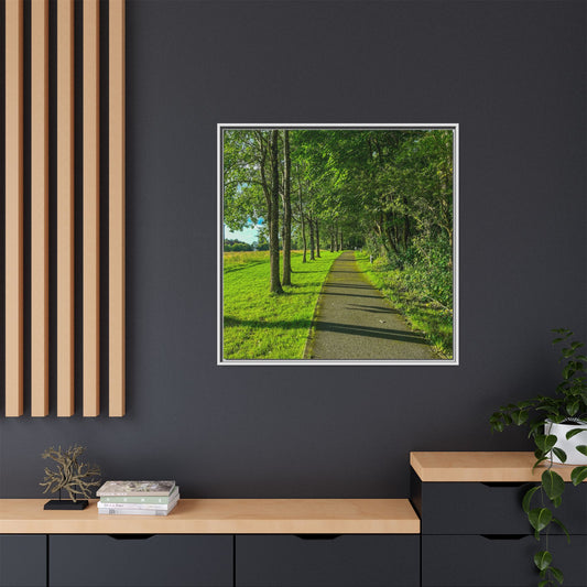 Listowel Town Park Matte Canvas, Framed (Multi-color)