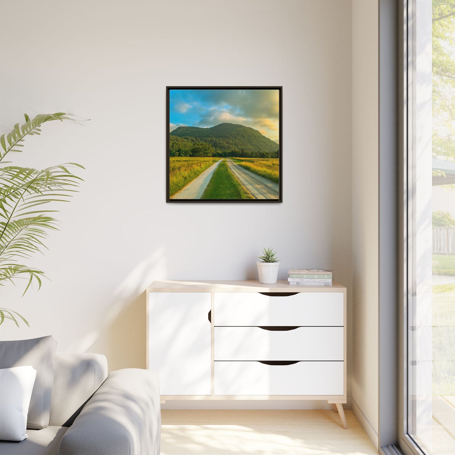 Mountain Torc Matte Canvas, Framed (Multi-color)
