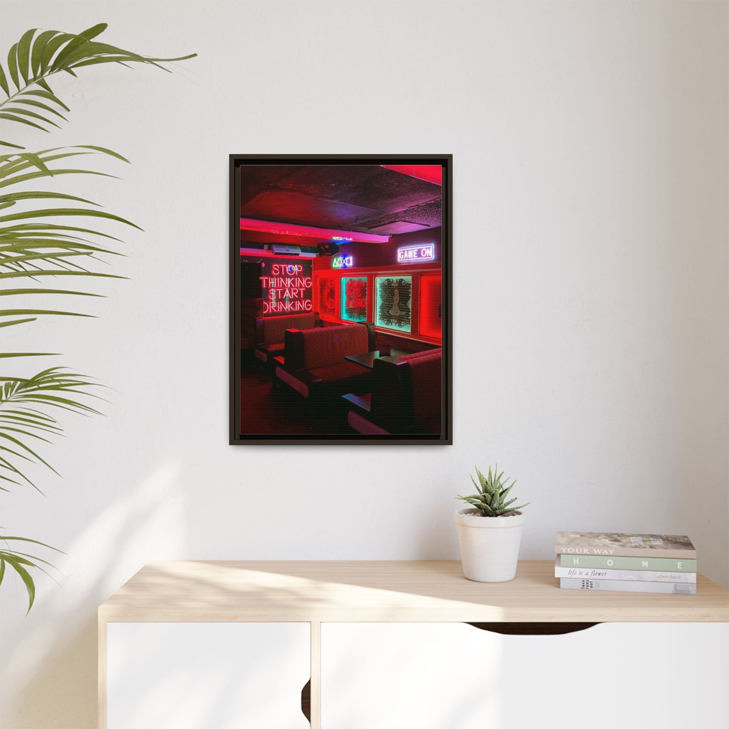 The Mermaids Night Club Matte Canvas, Framed (Multi-color)