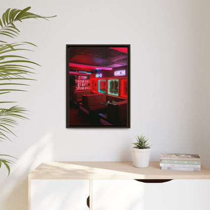 The Mermaids Night Club Matte Canvas, Framed (Multi-color)