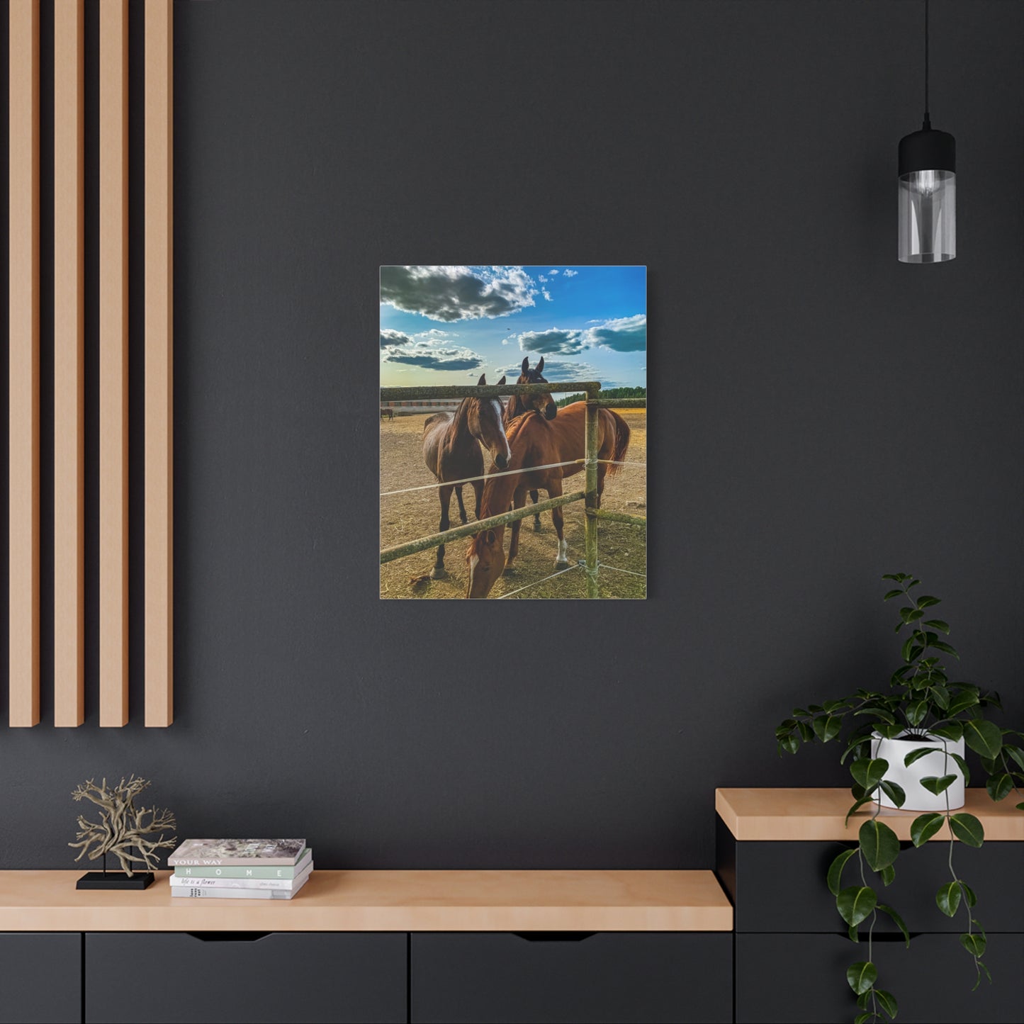 Horses Matte Canvas, Stretched, 1.25"