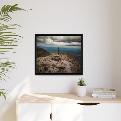 Carrauntoohil Summit Matte Canvas, Framed (Multi-color)