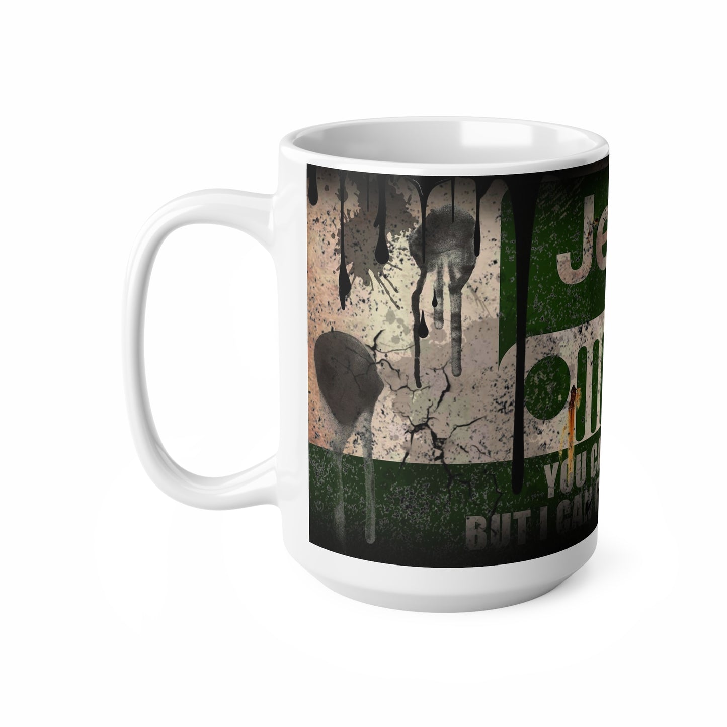 Jeep Adventure Ceramic Coffee Mug - "You Can Go Fast, I Can Go Everywhere" - Perfect for Outdoor Enthusiasts