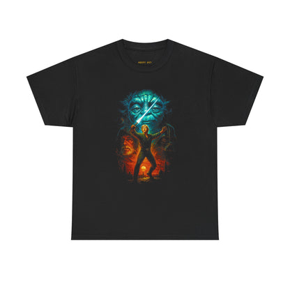 Sci‑Fi Adventure Tee — Retro Space Hero Graphic T‑Shirt
