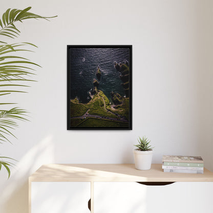 Dunquin Pier Matte Canvas, Framed (Multi-color)