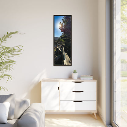 Glanteenassig Trail Matte Canvas, Framed (Multi-color)