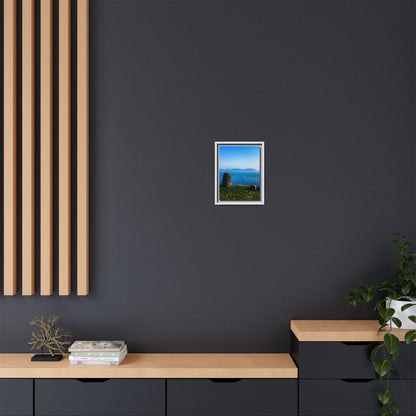 Ask Tower Matte Canvas, Framed (Multi-color)