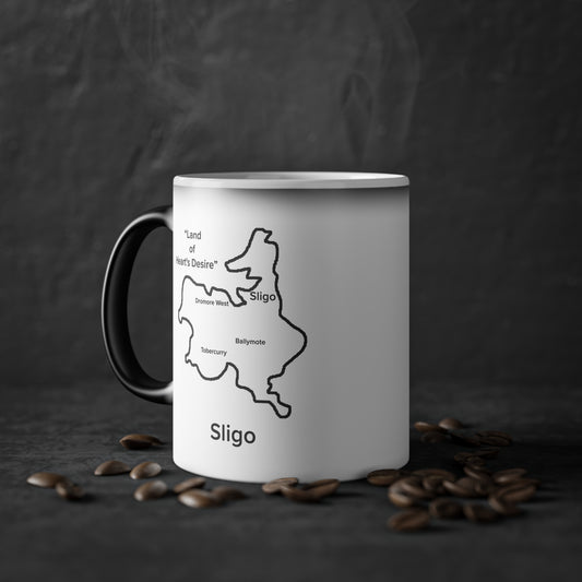 Sligo  Magic Mug: Color - Changing Coffee Cup with Artistic Map Design