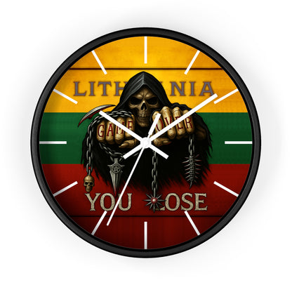 Lithuania Wall Clock Art "You lose"