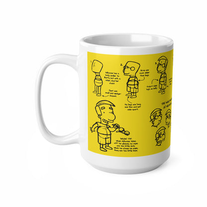 Funny Ceramic Coffee Mug - The Many Moods of Millhouse - 11oz/15oz