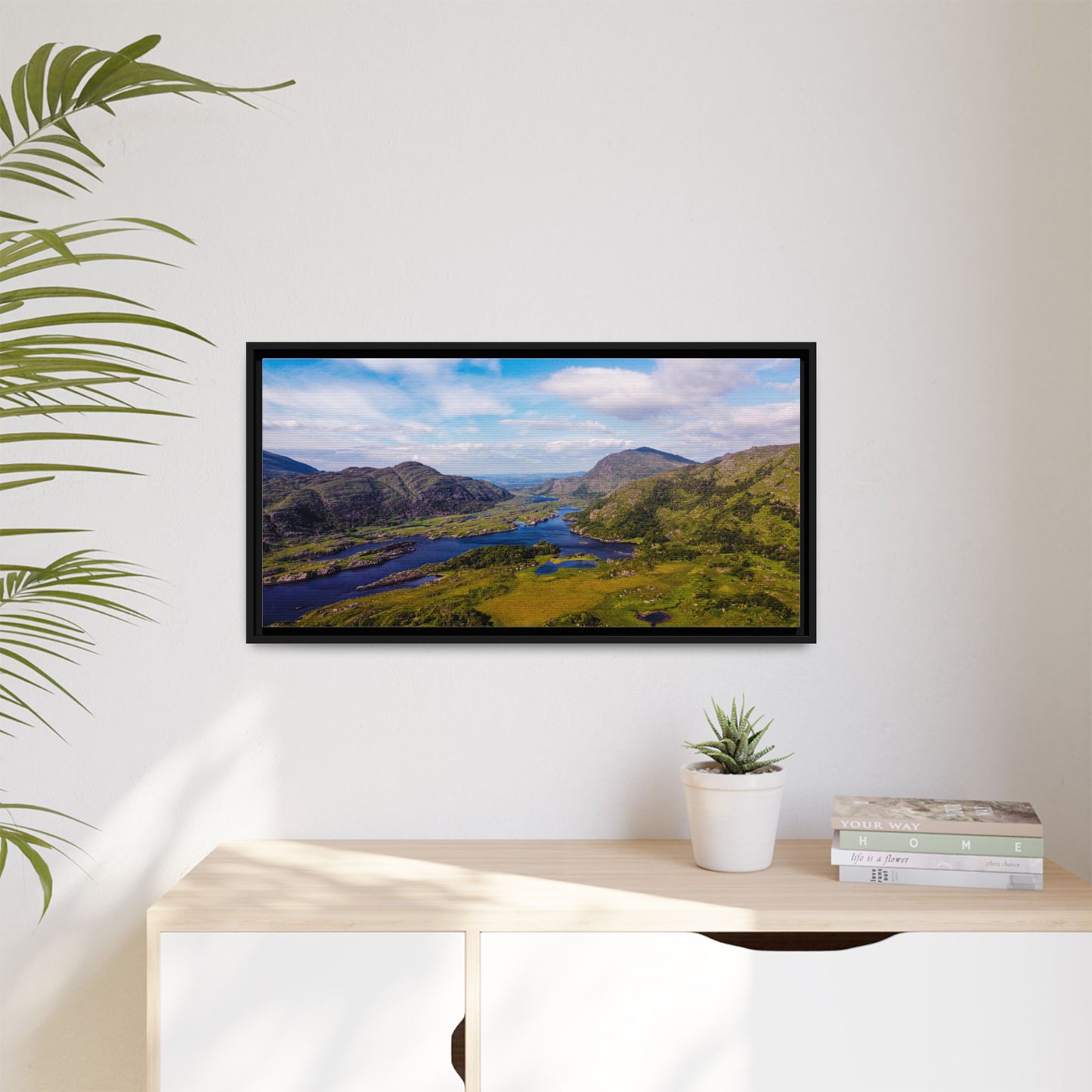 Ladies View Killarney Matte Canvas, Framed (Multi-color)