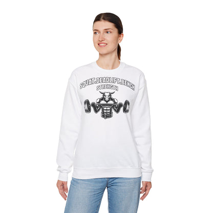 Gym Strength Sweatshirt - Squat, Deadlift, Bench Fitness Apparel