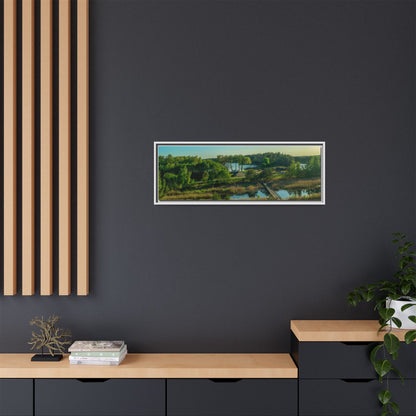 Zageres Lake Matte Canvas, Framed (Multi-color)