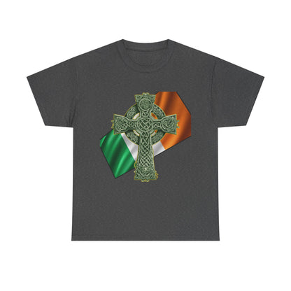 Celtic Cross Unisex Heavy Cotton Tee