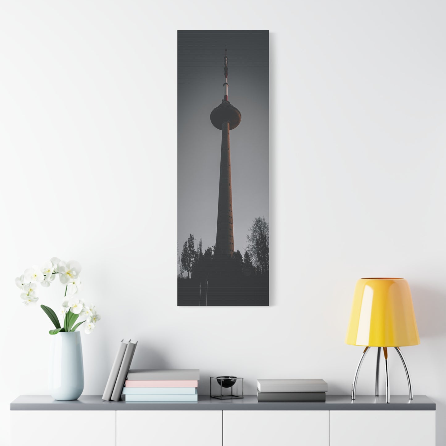 Vilnius TV Tower Matte Canvas, Stretched, 1.25"