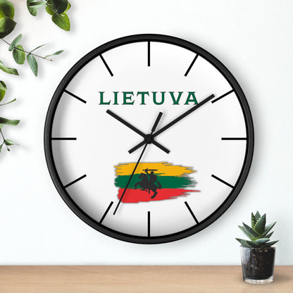 Lietuva Wall Clock - Stylish Home Decor for Lithuania Pride