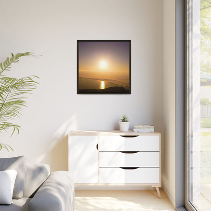 Sunset on Mount Brandon Matte Canvas, Framed (Multi-color)