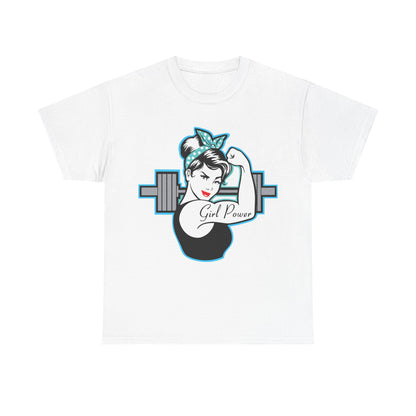 Empowering Girl Power Unisex Heavy Cotton Tee White