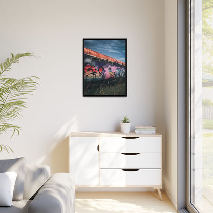 Night Train Matte Canvas, Framed (Multi-color)