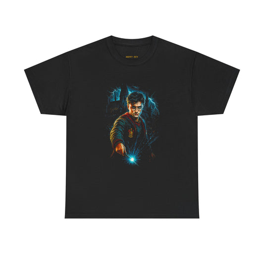 Magic Wizard Tee — Dark Fantasy Wizard Casting Spell T‑Shirt