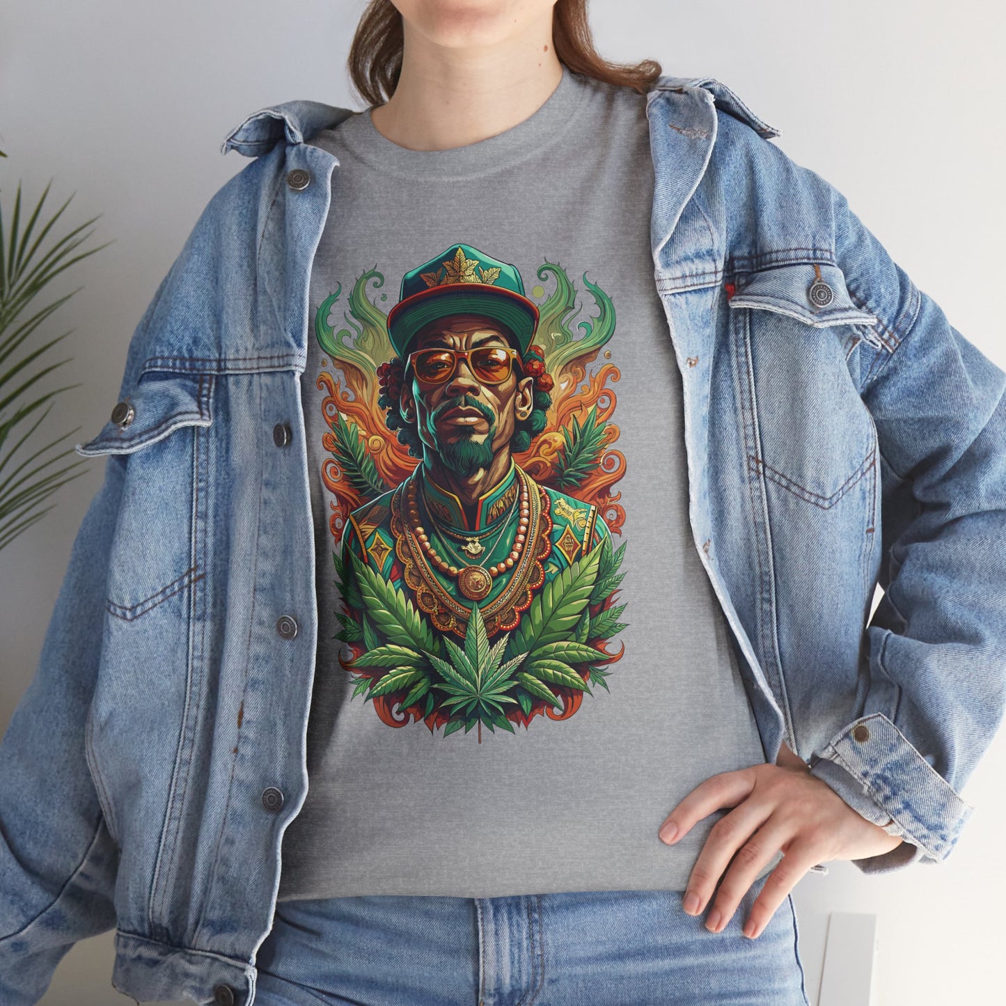 Reggae Lion Tee — Rasta Portrait Graphic T-Shirt