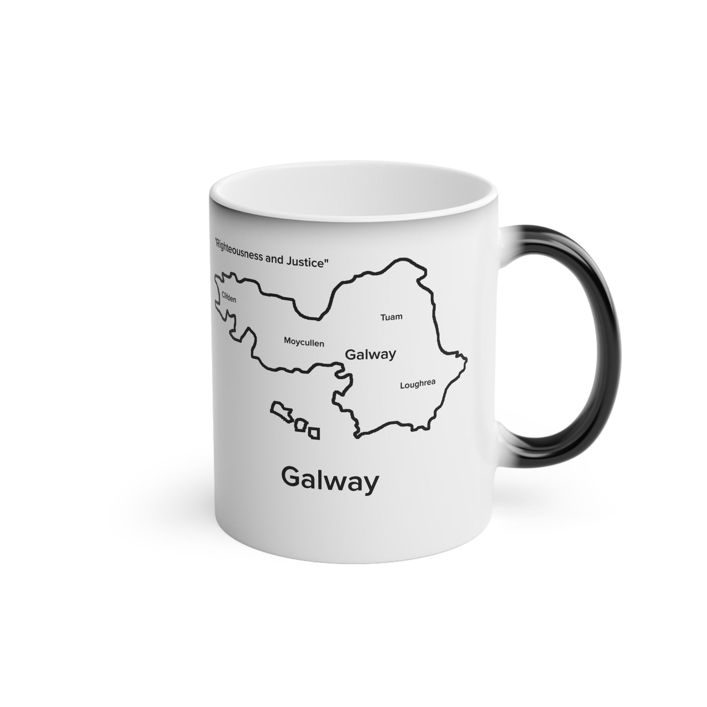 Galway Magic Mug: Color - Changing Coffee Cup with Artistic Map Design