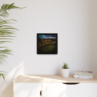 Listowel Town Park Matte Canvas, Framed (Multi-color)