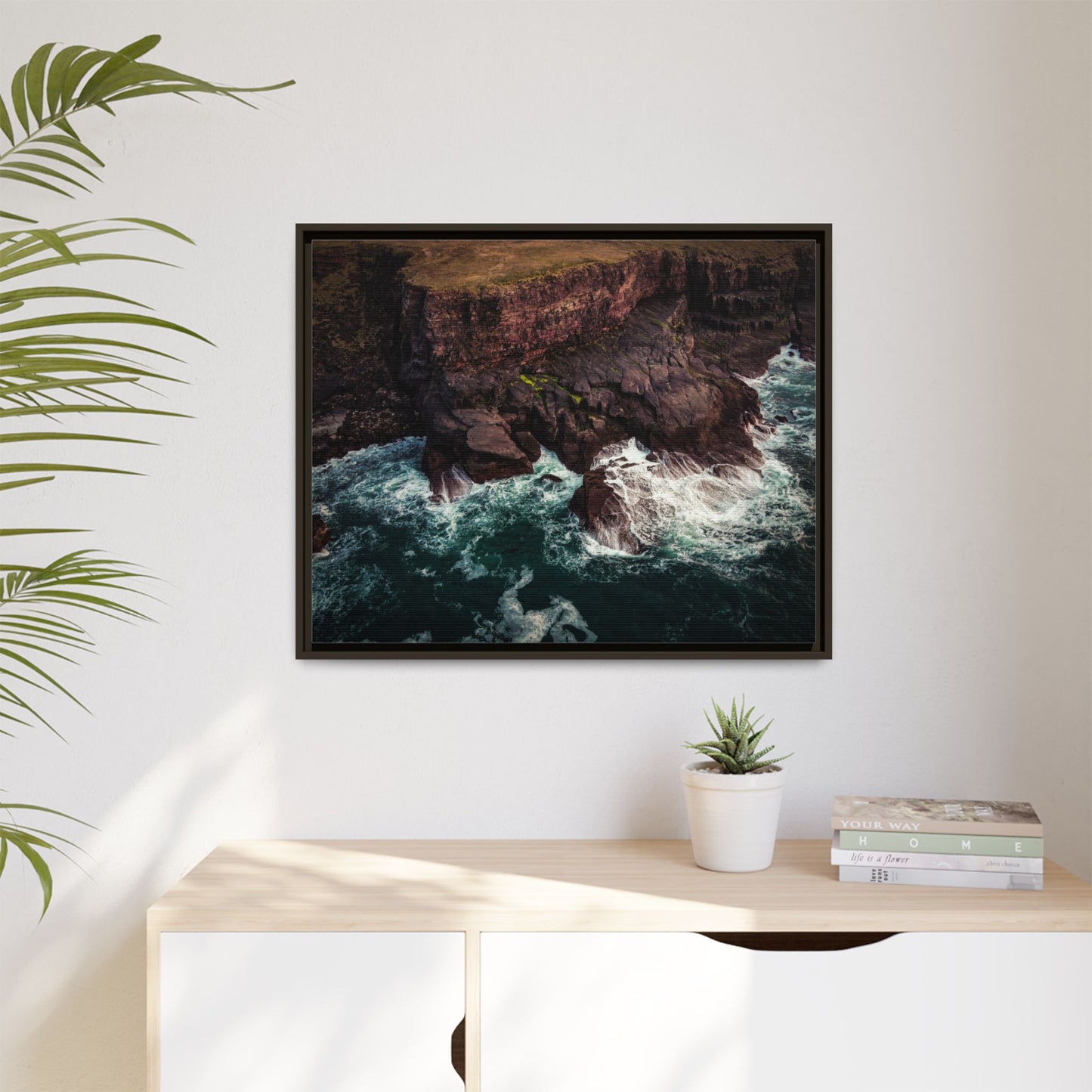 Kerry Head Matte Canvas, Framed (Multi-color)