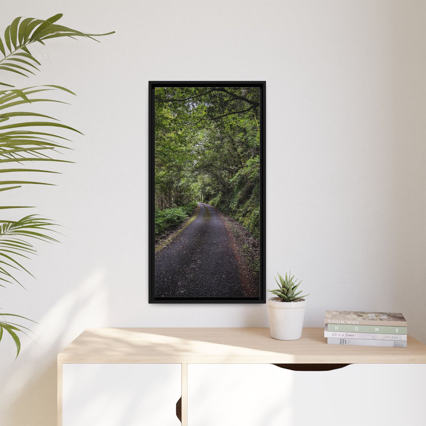 Glanageenty Forest Trail Matte Canvas, Framed (Multi-color)