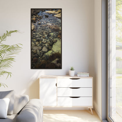 Rocks Matte Canvas, Framed (Multi-color)