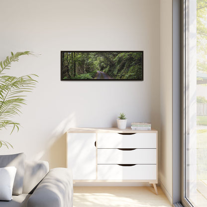 Glanageenty Forest Trail Matte Canvas, Framed (Multi-color)