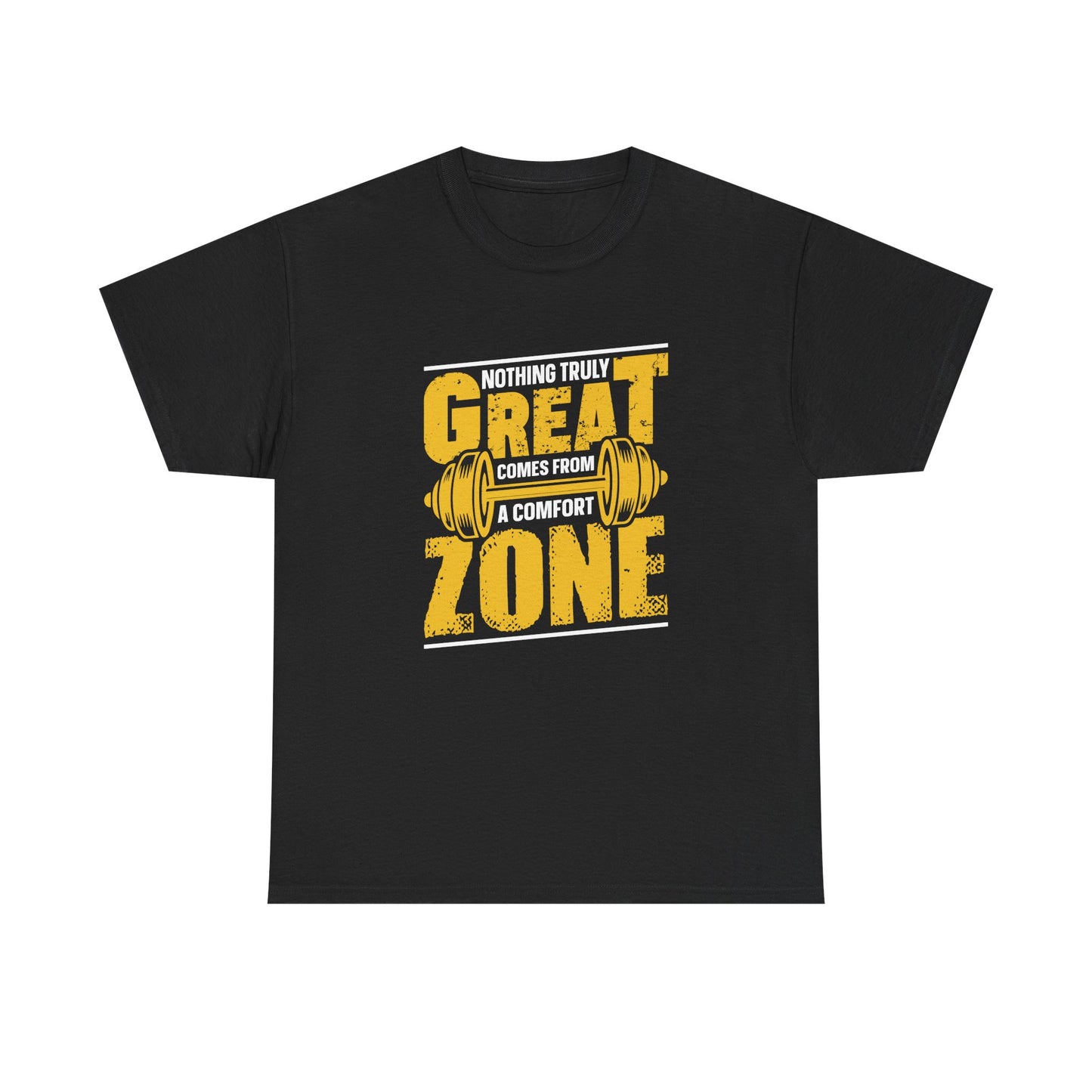 Great Zone Fitness Tee | Unisex Heavy Cotton Shirt for Gym Enthusiasts