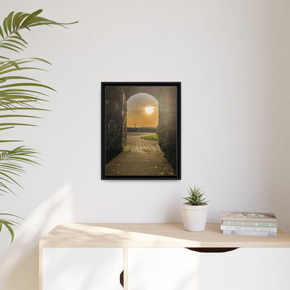 Pillars Matte Canvas, Framed (Multi-color)