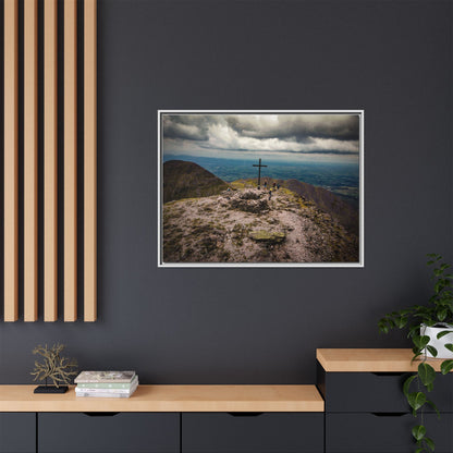 Carrauntoohil Summit Matte Canvas, Framed (Multi-color)