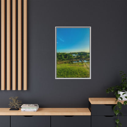 Zageres Lake Matte Canvas, Framed (Multi-color)