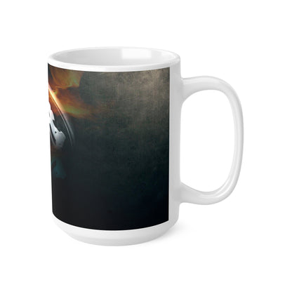 Mystical Fire Lion Ceramic Coffee Cup - 11oz & 15oz