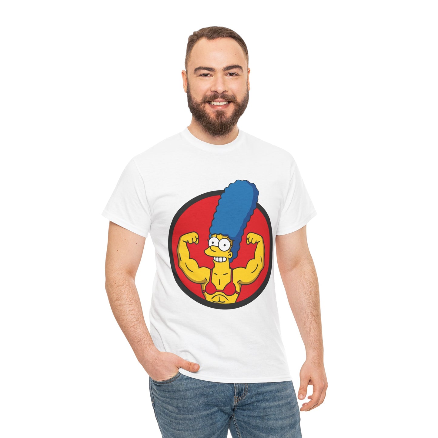 Muscular Marge Unisex Heavy Cotton Tee
