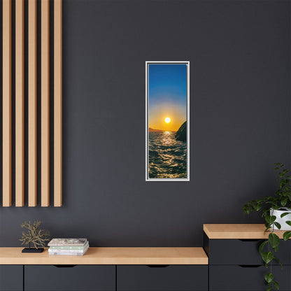 Dunquin Pier Sunset Matte Canvas, Framed (Multi-color)