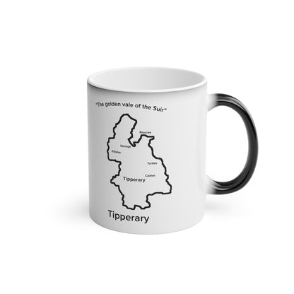 Tipperary Magic Mug: Color - Changing Coffee Cup with Artistic Map Design