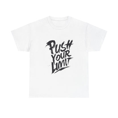 Motivational Unisex Heavy Cotton Tee - 'Push Your Limit'