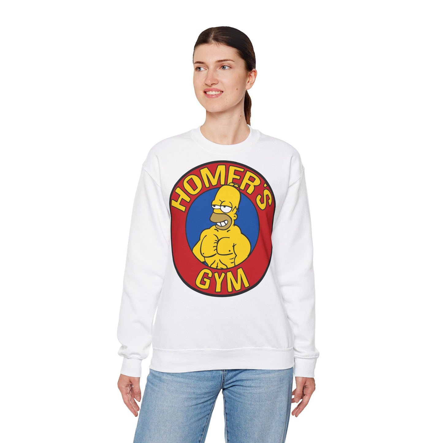 Homer's Gym Unisex Heavy Blend™ Crewneck Sweatshirt - Fun & Comfy Workout Apparel