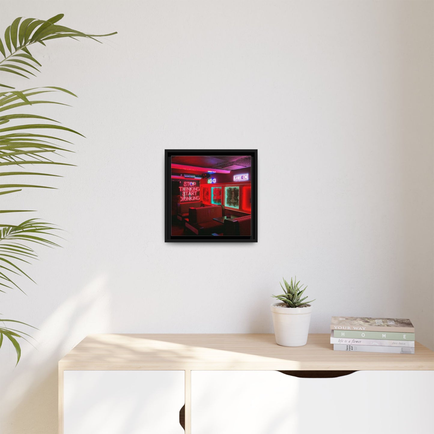 The Mermaids Night Club Matte Canvas, Framed (Multi-color)