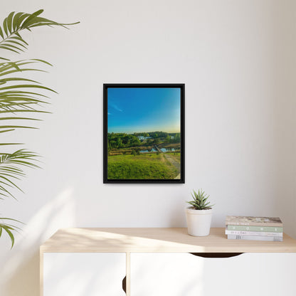 Zageres Lake Matte Canvas, Framed (Multi-color)