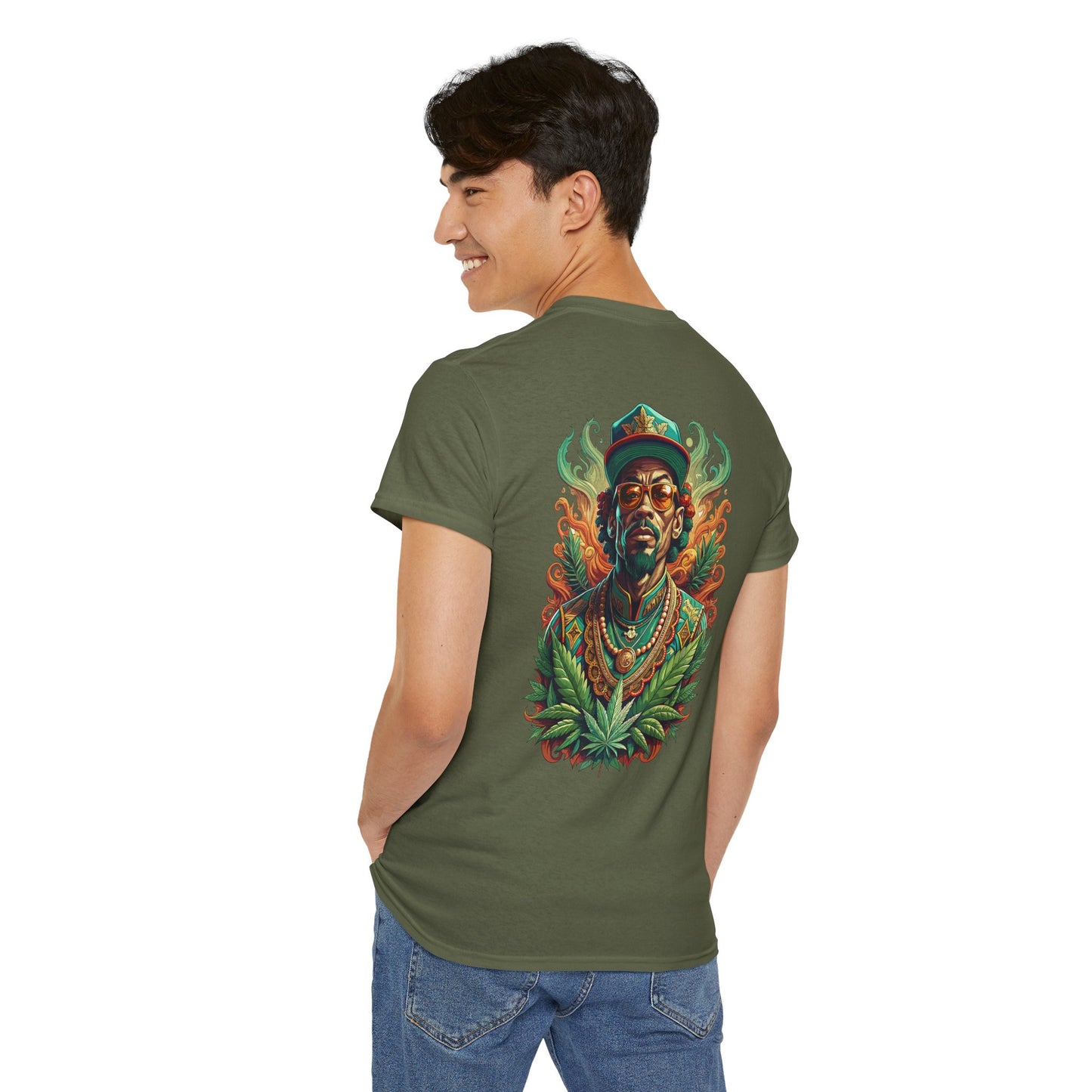 Reggae Lion Tee — Rasta Portrait Graphic T-Shirt