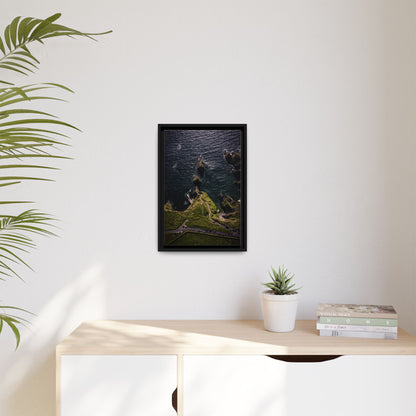 Dunquin Pier Matte Canvas, Framed (Multi-color)
